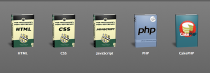 Screenshot of CakePHP Book in Coda